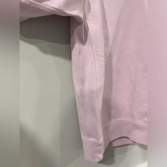 Orlebar Brown Watkins Conch Pink Crewneck Sweatshirt Garment Dyed Jersey Size M - Picture 10 of 10